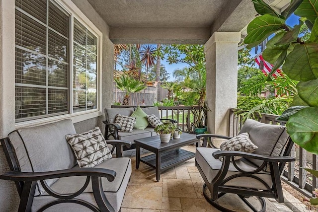1467 Belmont Park Rd, Oceanside, CA 92057 - balcony with outdoor lounge area