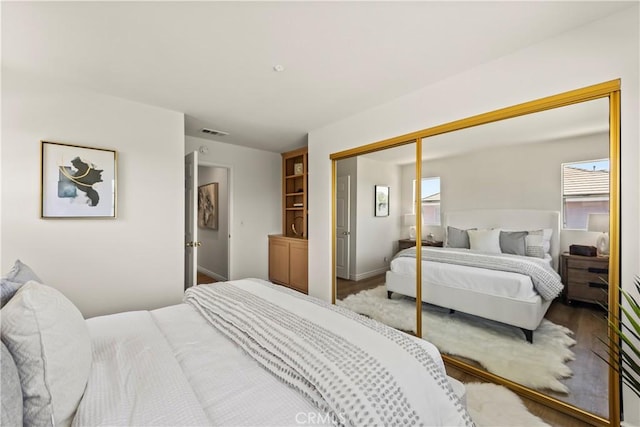 5255 La Madera Ave, El Monte, CA 91732 - bedroom with a closet and wood finished floors