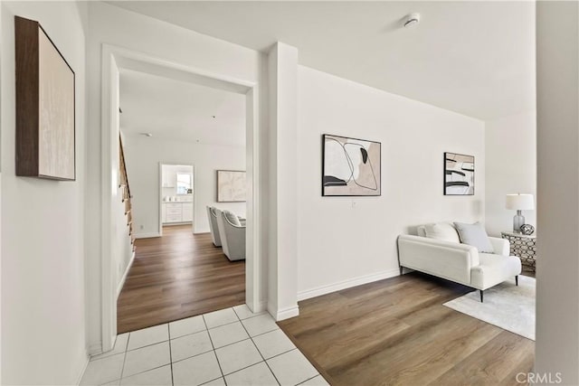 5255 La Madera Ave, El Monte, CA 91732 - hallway featuring stairway and light tile patterned floors