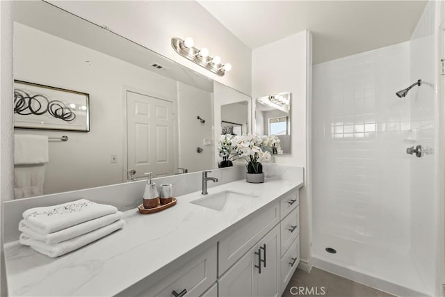 5255 La Madera Ave, El Monte, CA 91732 - bathroom featuring vanity and a tile shower