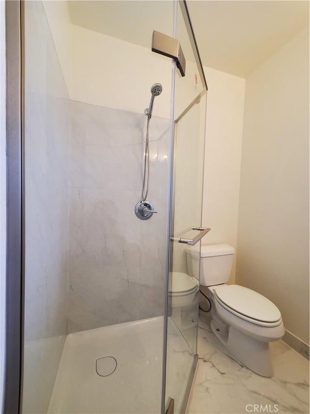 17623 Clymer St, Granada Hills, CA 91344 - full bathroom with a stall shower and marble finish floors