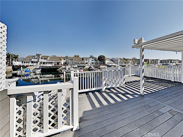 2030 Kingsbridge Way, Oxnard, CA 93035 - wooden deck featuring a water view and a residential view