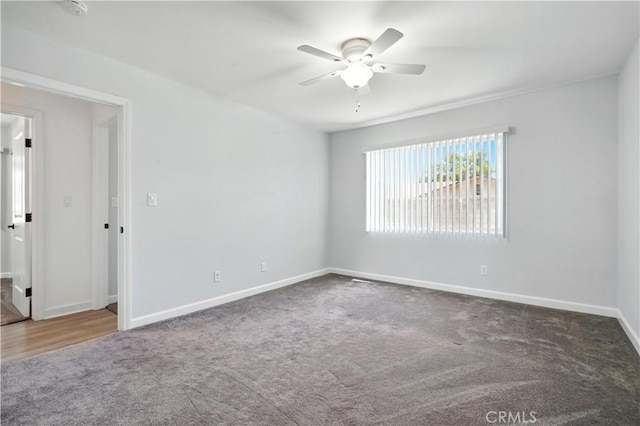 25796 Olivas Park Rd, Valencia, CA 91355 - unfurnished room featuring carpet flooring, a ceiling fan, and a smoke detector