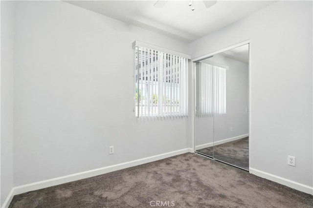 25796 Olivas Park Rd, Valencia, CA 91355 - unfurnished bedroom with carpet flooring, a closet, and ceiling fan