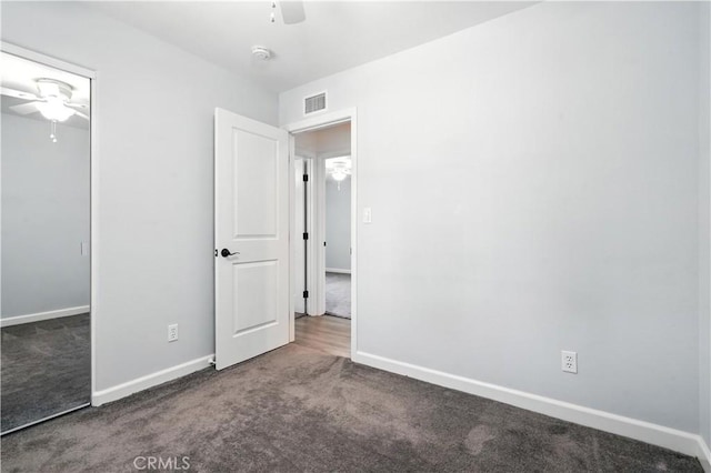 25796 Olivas Park Rd, Valencia, CA 91355 - unfurnished bedroom featuring carpet, ceiling fan, and a closet