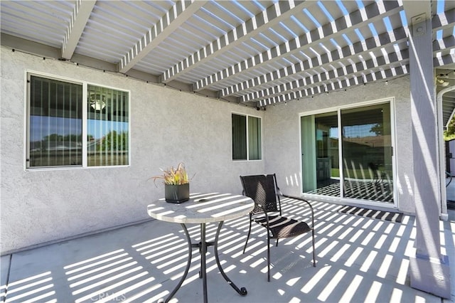 25796 Olivas Park Rd, Valencia, CA 91355 - view of patio featuring a pergola