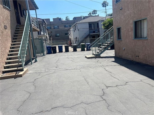 7018 La Tijera Blvd, Los Angeles, CA 90045 - view of patio / terrace featuring stairway and a residential view