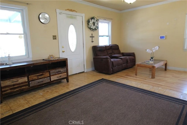 20512 Berendo Ave, Torrance, CA 90502 - foyer featuring ornamental molding and light tile patterned flooring