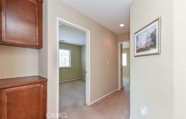 1063 S Reservoir St, Pomona, CA 91766 - hall featuring light colored carpet and recessed lighting