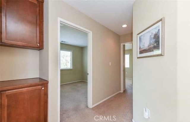 1063 S Reservoir St, Pomona, CA 91766 - hall with light colored carpet and recessed lighting