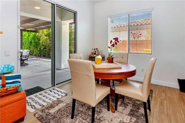48692 Pear St, Indio, CA 92201 - dining space with wood finished floors