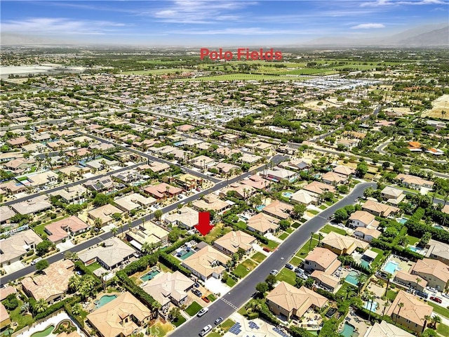 48692 Pear St, Indio, CA 92201 - aerial view of property and surrounding area featuring nearby suburban area