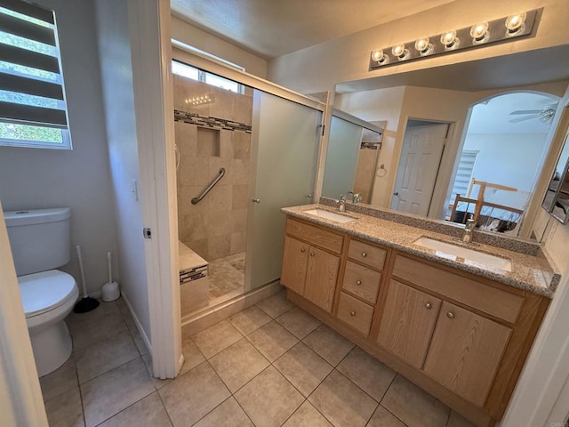1111 Magellan Way, Chula Vista, CA 91910 - bathroom featuring double vanity, a shower stall, and plenty of natural light