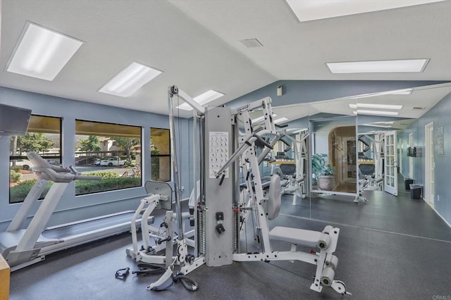 12191 Cuyamaca College Dr E Unit 210, El Cajon, CA 92019 - gym featuring lofted ceiling
