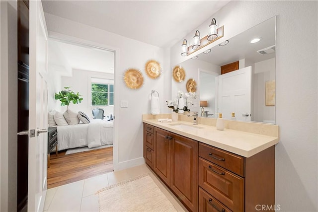 627 Deep Valley Dr Unit 410, Rolling Hills Estates, CA 90274 - ensuite bathroom with vanity and tile patterned flooring