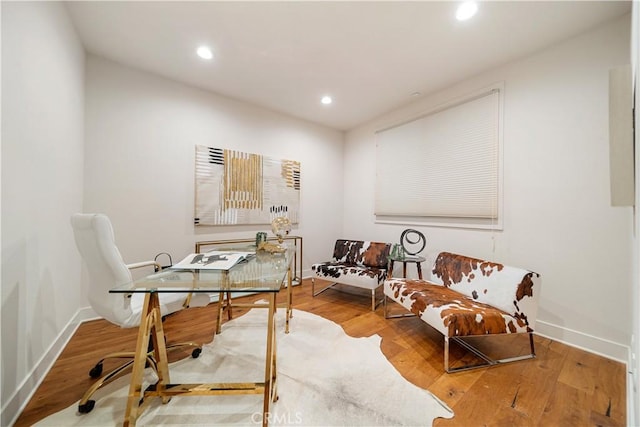 627 Deep Valley Dr Unit 410, Rolling Hills Estates, CA 90274 - office with recessed lighting and wood finished floors