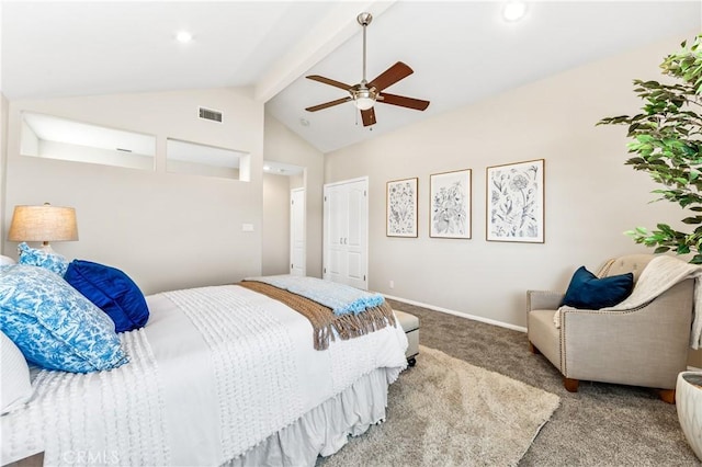 18202 Foss Ln, Huntington Beach, CA 92648 - carpeted bedroom featuring ceiling fan and baseboards