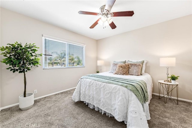 18202 Foss Ln, Huntington Beach, CA 92648 - carpeted bedroom featuring baseboards and ceiling fan