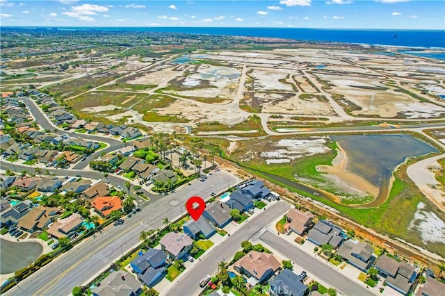 18202 Foss Ln, Huntington Beach, CA 92648 - aerial view of property's location with a nearby body of water and nearby suburban area