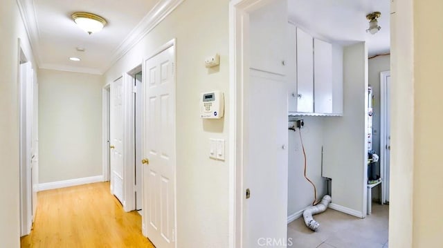 7360 Thunderbird Ln, Stanton, CA 90680 - hallway with crown molding and baseboards