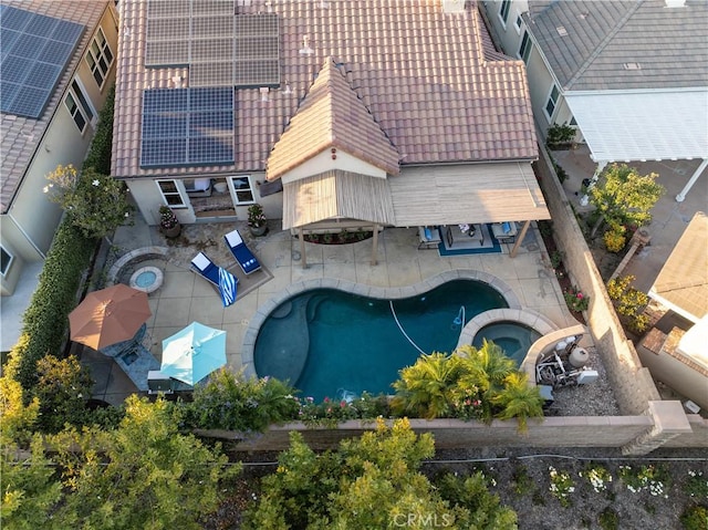 20100 Livorno Ln, Yorba Linda, CA 92886 - bird's eye view of a pool area