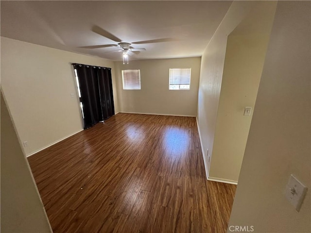 43216 San Miguel Way, Hemet, CA 92544 - unfurnished room featuring wood finished floors and ceiling fan