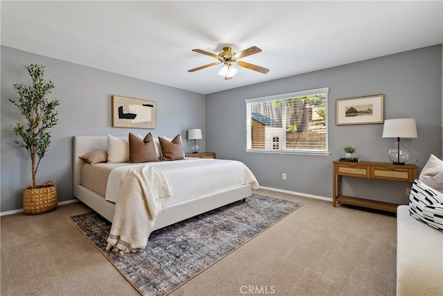 4826 Meadow Lark Ln, Paso Robles, CA 93446 - bedroom with light colored carpet and a ceiling fan
