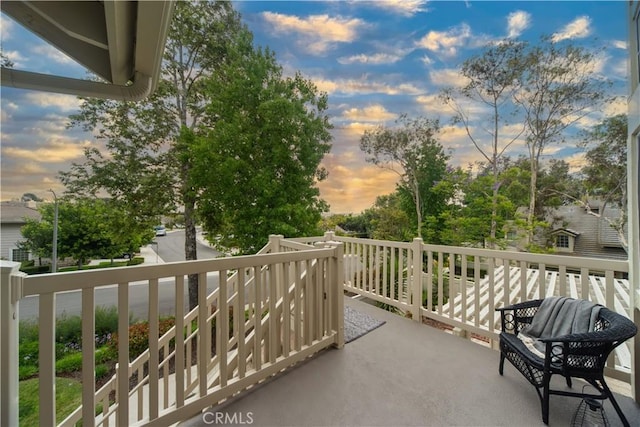 2614 S Quarry Ln Unit D, Walnut, CA 91789 - view of balcony at dusk