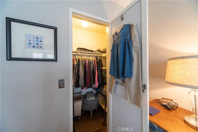 2614 S Quarry Ln Unit D, Walnut, CA 91789 - spacious closet with wood finished floors