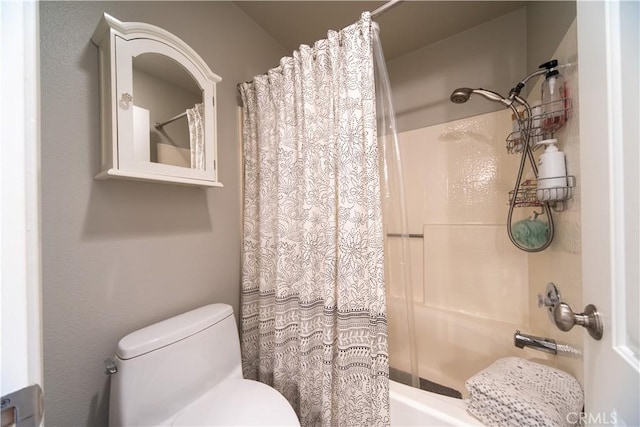 2614 S Quarry Ln Unit D, Walnut, CA 91789 - full bathroom featuring shower / bath combo with shower curtain and toilet