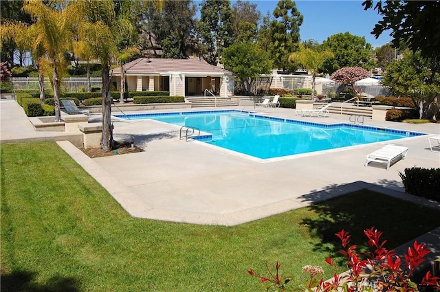 2614 S Quarry Ln Unit D, Walnut, CA 91789 - community pool featuring a patio area