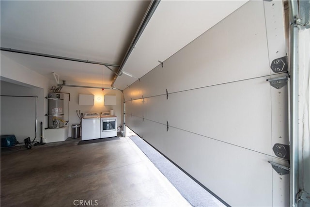 2614 S Quarry Ln Unit D, Walnut, CA 91789 - garage featuring washer and dryer and strapped water heater