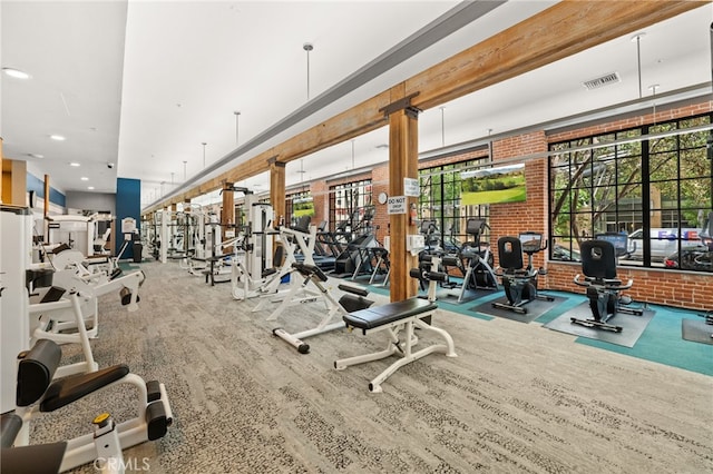 500 W Harbor Dr Unit 808, San Diego, CA 92101 - exercise room featuring recessed lighting