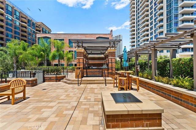 500 W Harbor Dr Unit 808, San Diego, CA 92101 - view of patio featuring a pergola