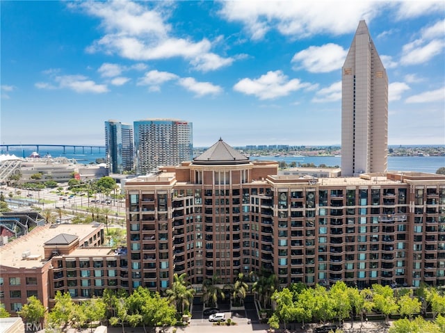 500 W Harbor Dr Unit 808, San Diego, CA 92101 - view of building exterior featuring a water view and a view of city
