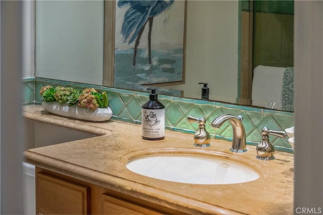 201 Calle Miramar Unit 8, Redondo Beach, CA 90277 - bathroom featuring decorative backsplash and vanity