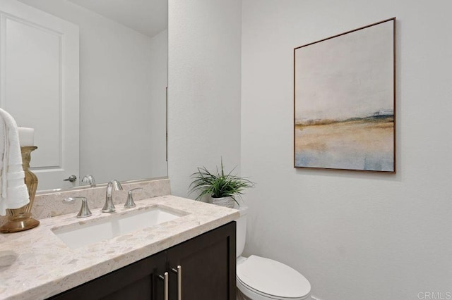 3141 Dega Pl, Carlsbad, CA 92010 - half bathroom featuring vanity and toilet