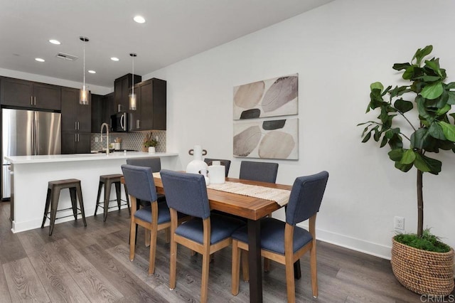 3141 Dega Pl, Carlsbad, CA 92010 - dining room featuring recessed lighting and dark wood finished floors