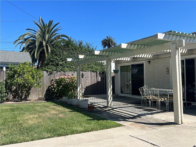 296 E 19th St, Costa Mesa, CA 92627 - view of yard featuring a pergola and a patio area