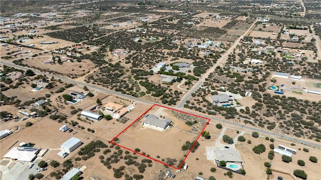 8379 Beaver Ave, Phelan, CA 92371 - aerial overview of property's location featuring property parcel outlined