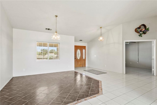 8379 Beaver Ave, Phelan, CA 92371 - entrance foyer featuring a chandelier