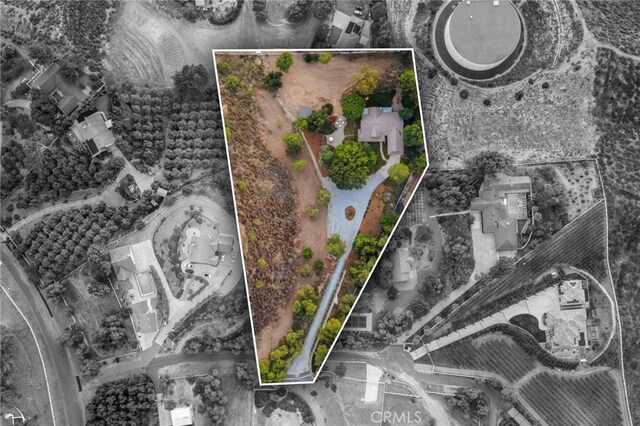 42333 Casa Verde, Temecula, CA 92592 - aerial overview of property's location with property parcel outlined