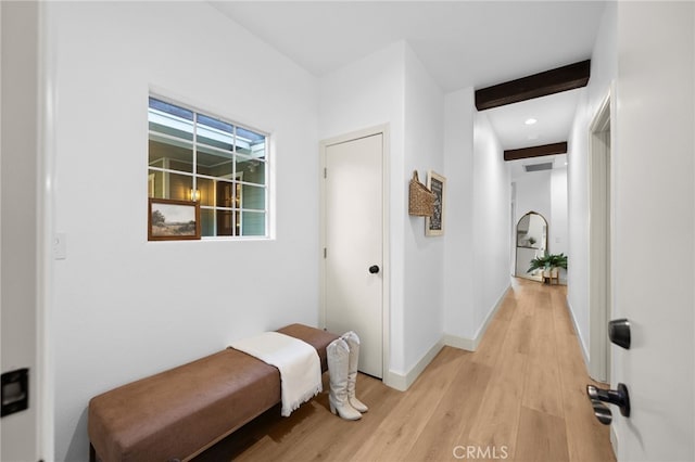 42333 Casa Verde, Temecula, CA 92592 - corridor featuring light wood finished floors and baseboards