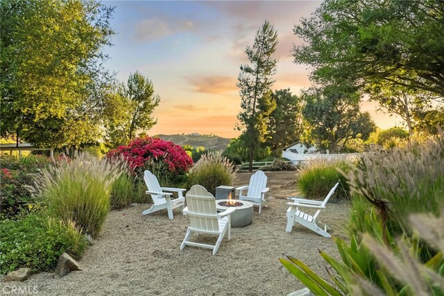 42333 Casa Verde, Temecula, CA 92592 - view of yard with a fire pit