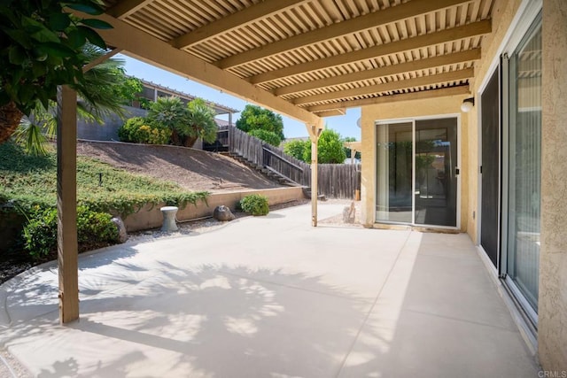 28328 Via Bandita, Menifee, CA 92585 - fenced backyard with a patio area and a pergola