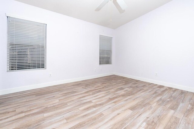 28328 Via Bandita, Menifee, CA 92585 - unfurnished room featuring light wood-style floors and ceiling fan