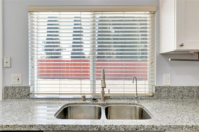 3810 Adams St, Lake Elsinore, CA 92530 - kitchen view of white cabinetry and light stone countertops
