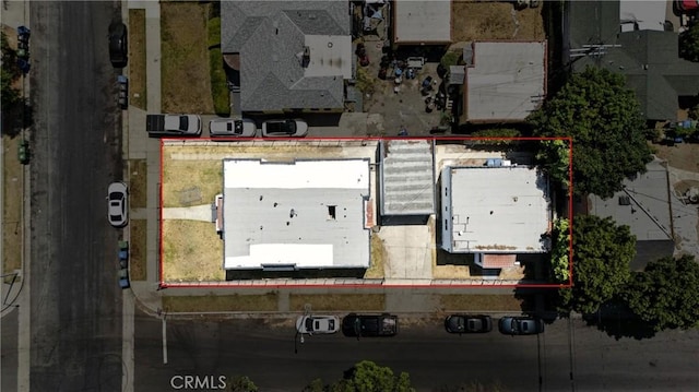 14581460 W 80th St, Los Angeles, CA 90047 - aerial overview of property's location featuring property parcel outlined