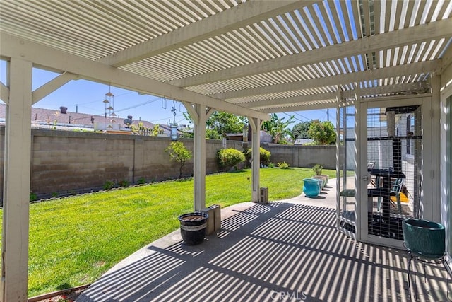 14772 Forrest Ln, Westminster, CA 92683 - fenced backyard with a pergola and a patio area