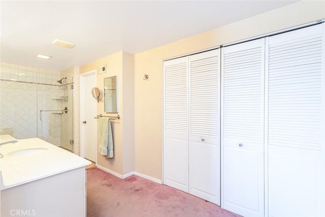 14772 Forrest Ln, Westminster, CA 92683 - full bathroom with a closet, vanity, and tiled shower